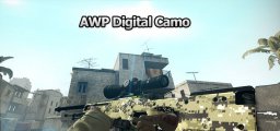 Модель оружия AWP Digital Camo для CS:GO
